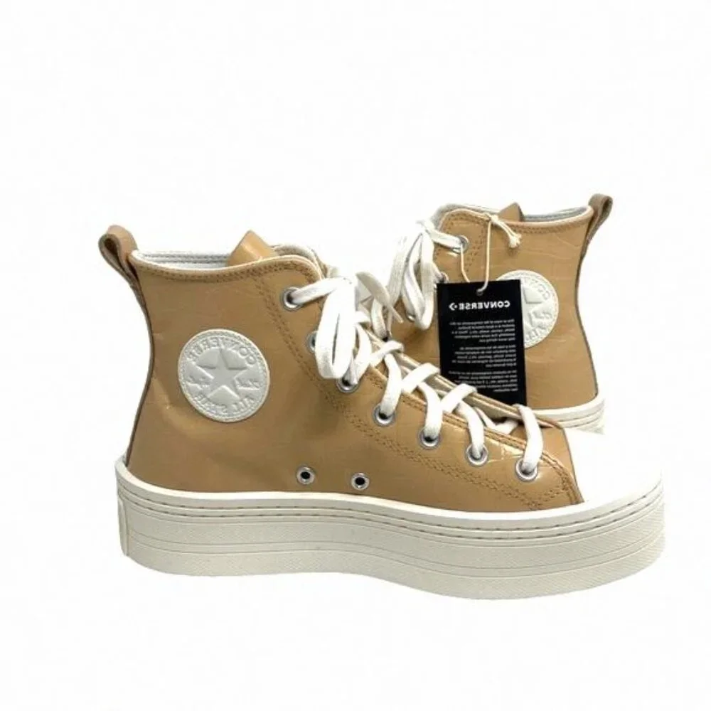 Converse Chuck Modern Lift Platform Leather Shoes A07658C Skate Embossed Women's